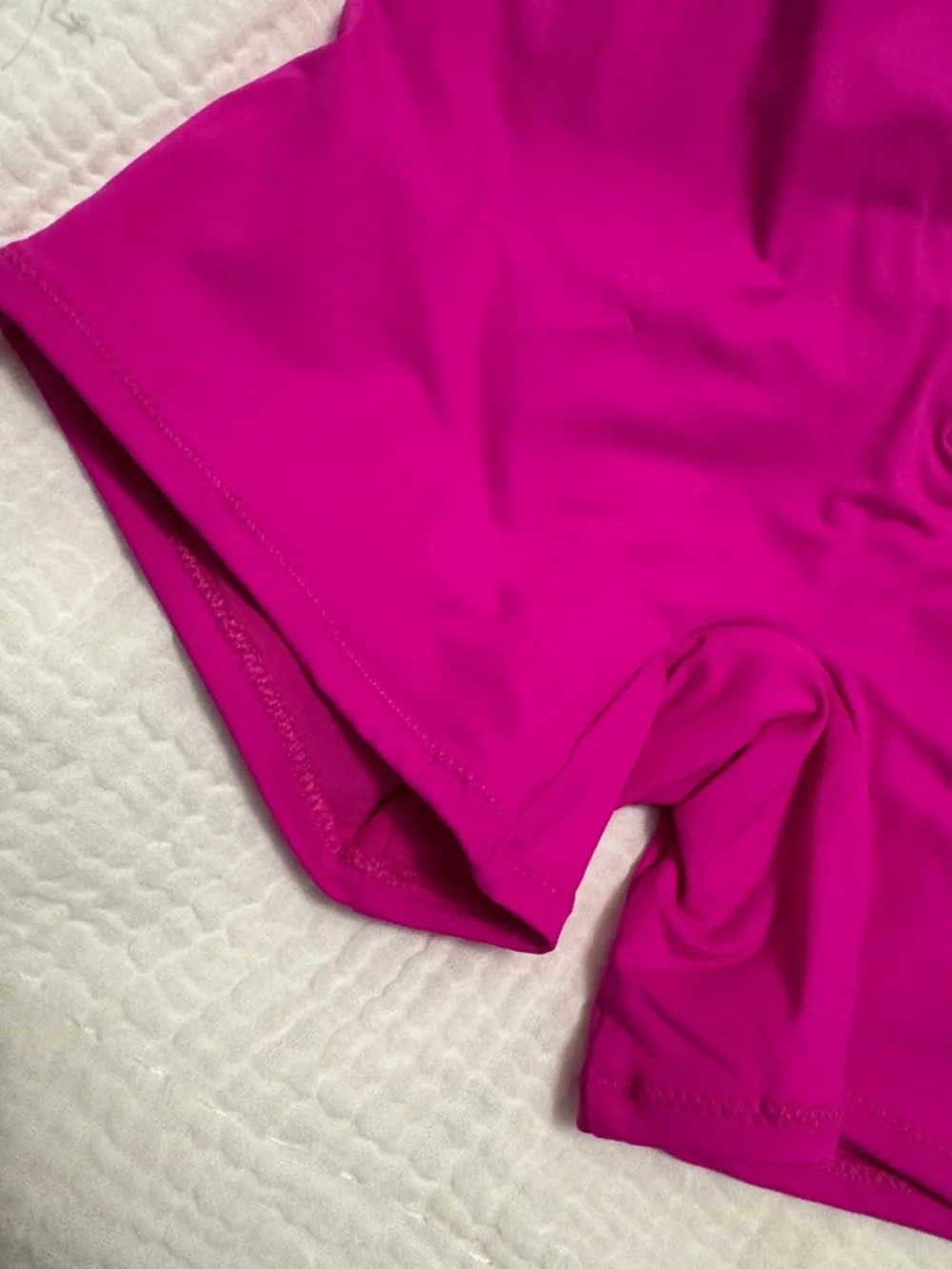 SKIMS Hibiscus (Pink) Sporty Zipper Swim Shorts - Picture 4 of 8